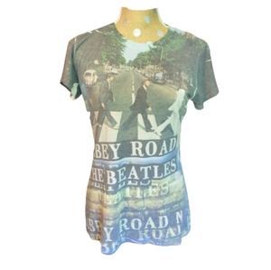 THE BEATLES Abby Road Short Sleeve Band Tee Shirt